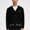 Laurel Wreath Trim Men’s Cardigan