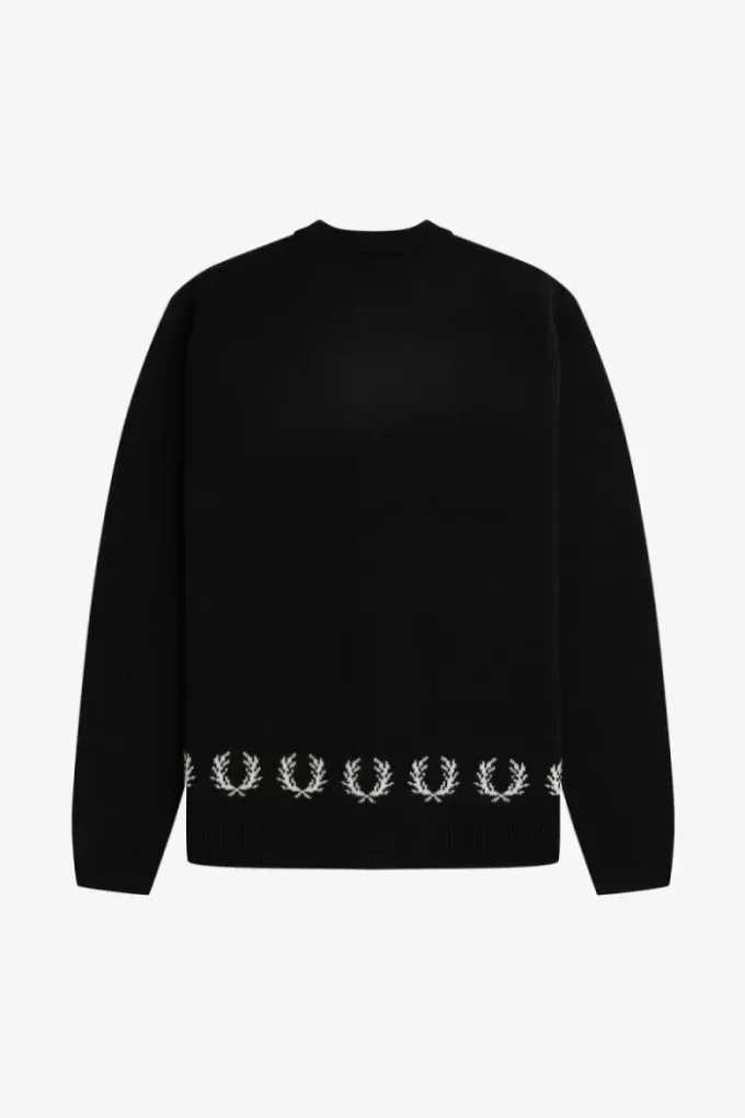 Laurel Wreath Trim Men’s Cardigan