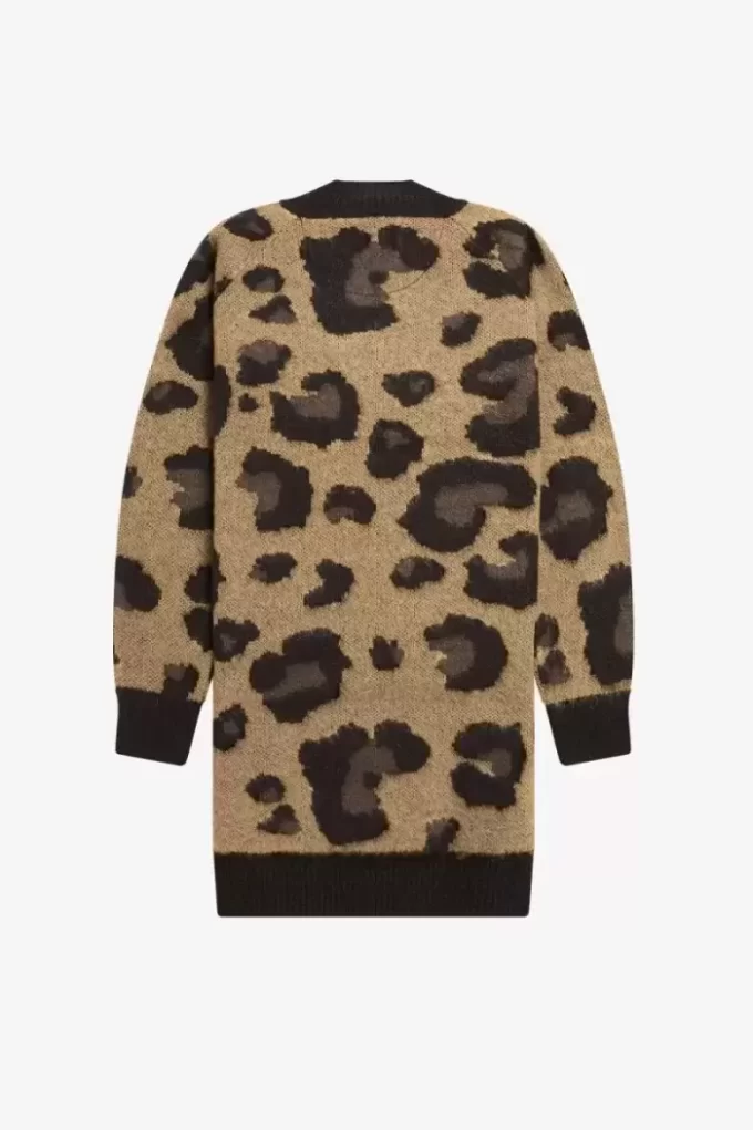 Leopard Knitted Women’s Dress