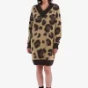 Leopard Knitted Women’s Dress