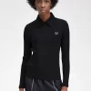 Long Sleeve Ribbed Women’s Polo Shirt
