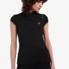 Metallic Knitted Women’s Polo Shirt