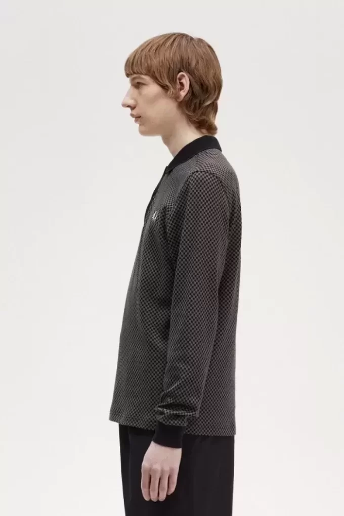 Micro Chequerboard Men’s Polo Shirt Micro Chequerboard Men’s Polo Shirt