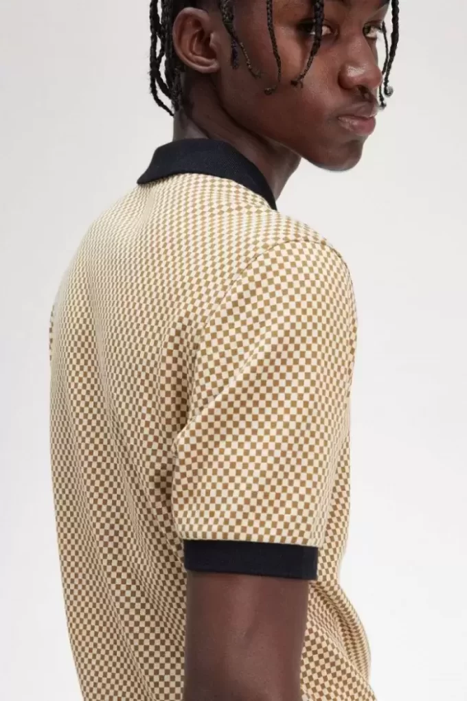 Micro Chequerboard Men’s Polo Shirt Micro Chequerboard Men’s Polo Shirt