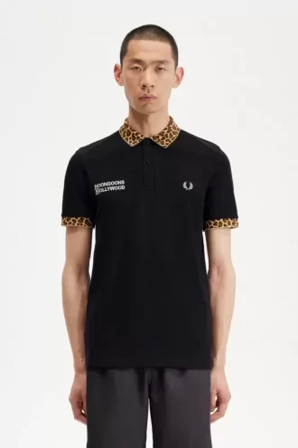 Noongoons Leopard Print Men’s Polo Shirt