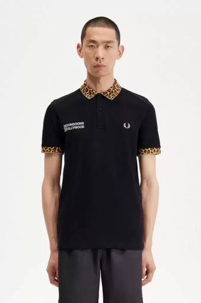 Noongoons Leopard Print Men’s Polo Shirt Noongoons Leopard Print Men’s Polo Shirt