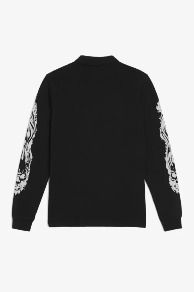 Noongoons Long Sleeve Graphic Men’s Polo Shirt Noongoons Long Sleeve Graphic Men’s Polo Shirt