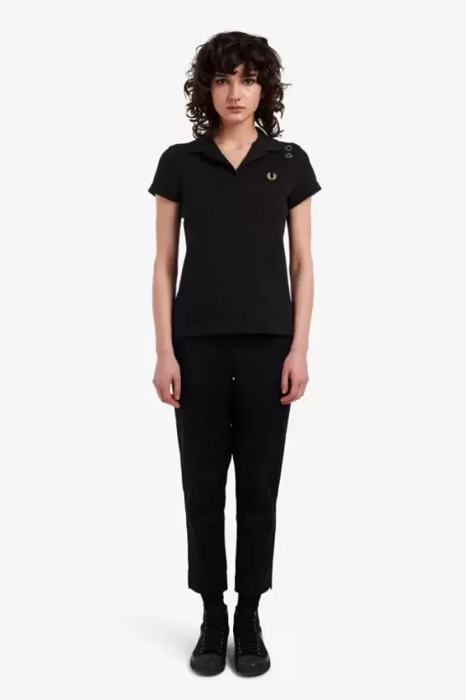 Open-Collar Piqué Women’s Polo Shirt