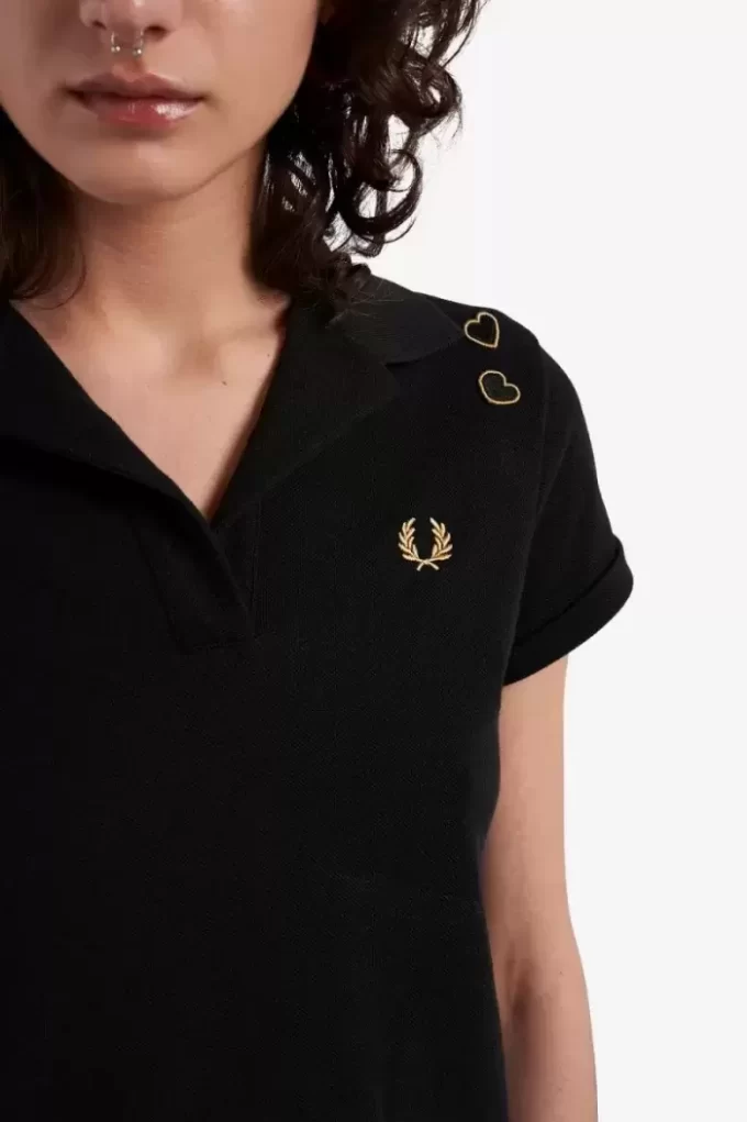 Open-Collar Piqué Women’s Polo Shirt