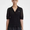 Open-Knit Button-Through Women’s Shirt Open-Knit Button-Through Women’s Shirt
