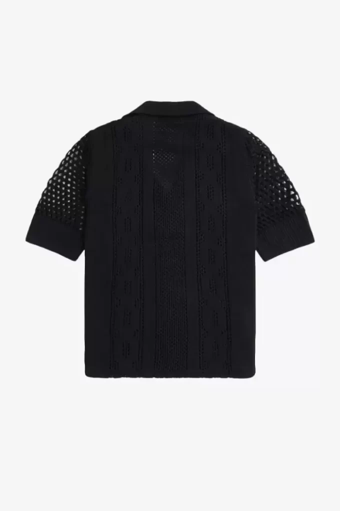 Open-Knit Button-Through Women’s Shirt Open-Knit Button-Through Women’s Shirt