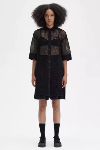 Open-Knit Shirt Women’s Dress