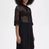 Open-Knit Shirt Women’s Dress