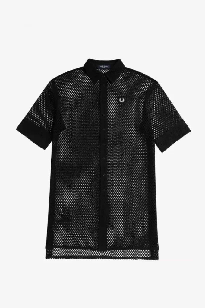 Open-Knit Shirt Women’s Dress