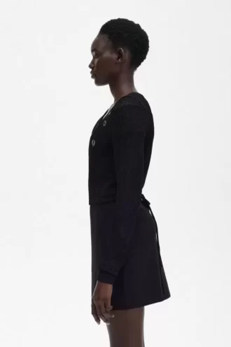 Open-Knit Wrap Women’s Cardigan