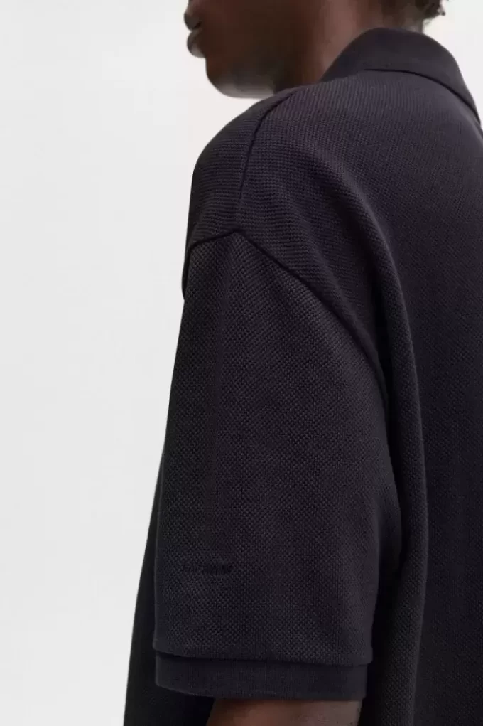 Oversized Printed Men’s Polo Shirt