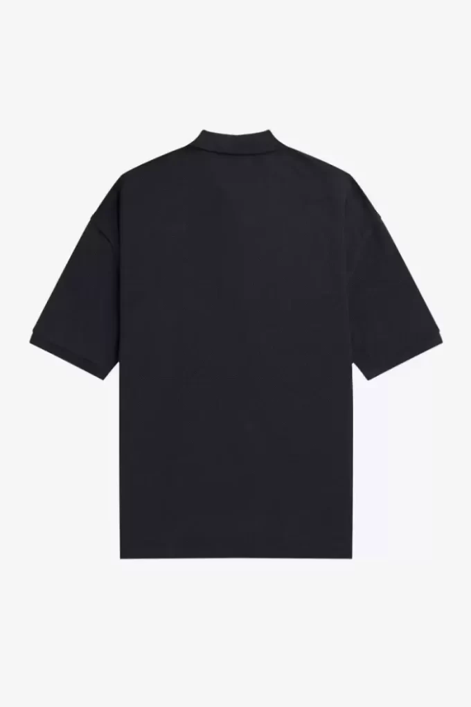 Oversized Printed Men’s Polo Shirt