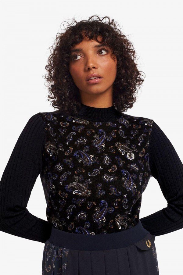 Paisley Print Jumper Knitwear Paisley Print Jumper Knitwear