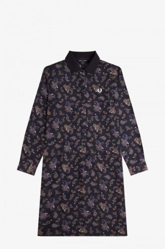 Paisley Print Shirt Dress