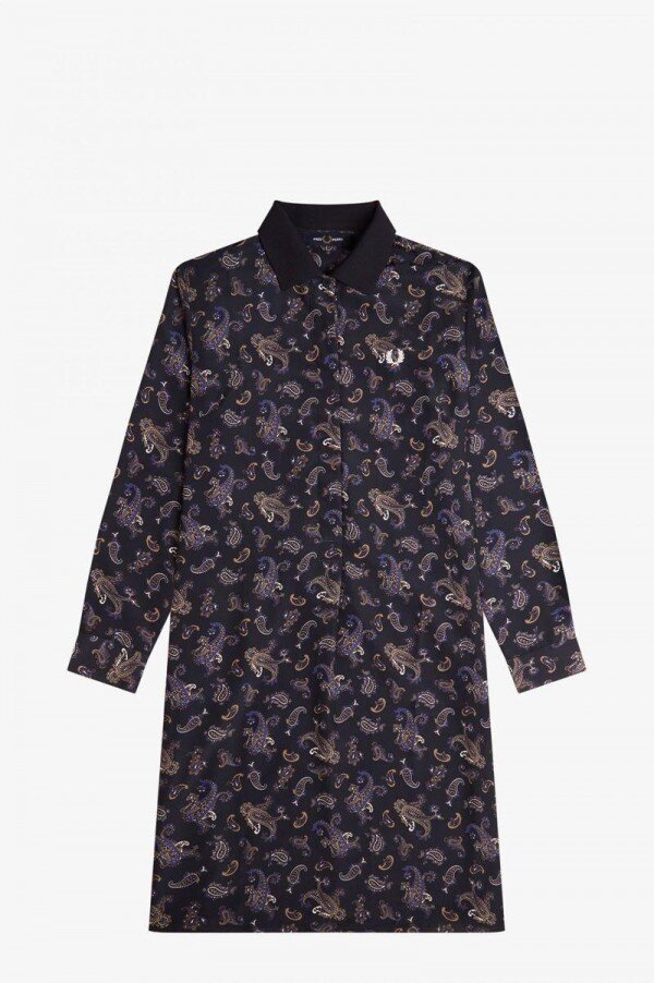 Paisley Print Shirt Dress Paisley Print Shirt Dress