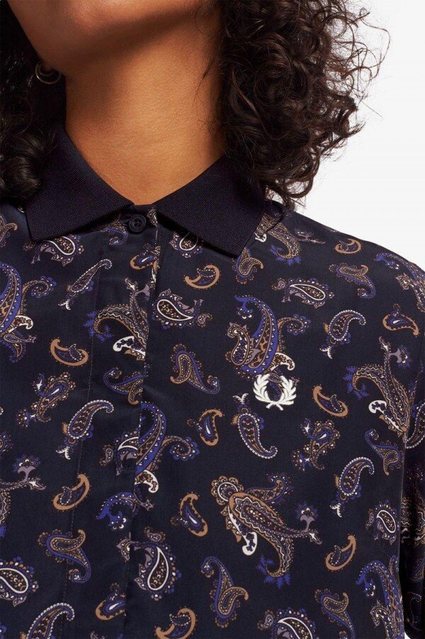Paisley Print Shirt Dress Paisley Print Shirt Dress