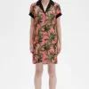 Palm Print Shirt Women’s Dress Palm Print Shirt Women’s Dress