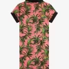 Palm Print Shirt Women’s Dress Palm Print Shirt Women’s Dress