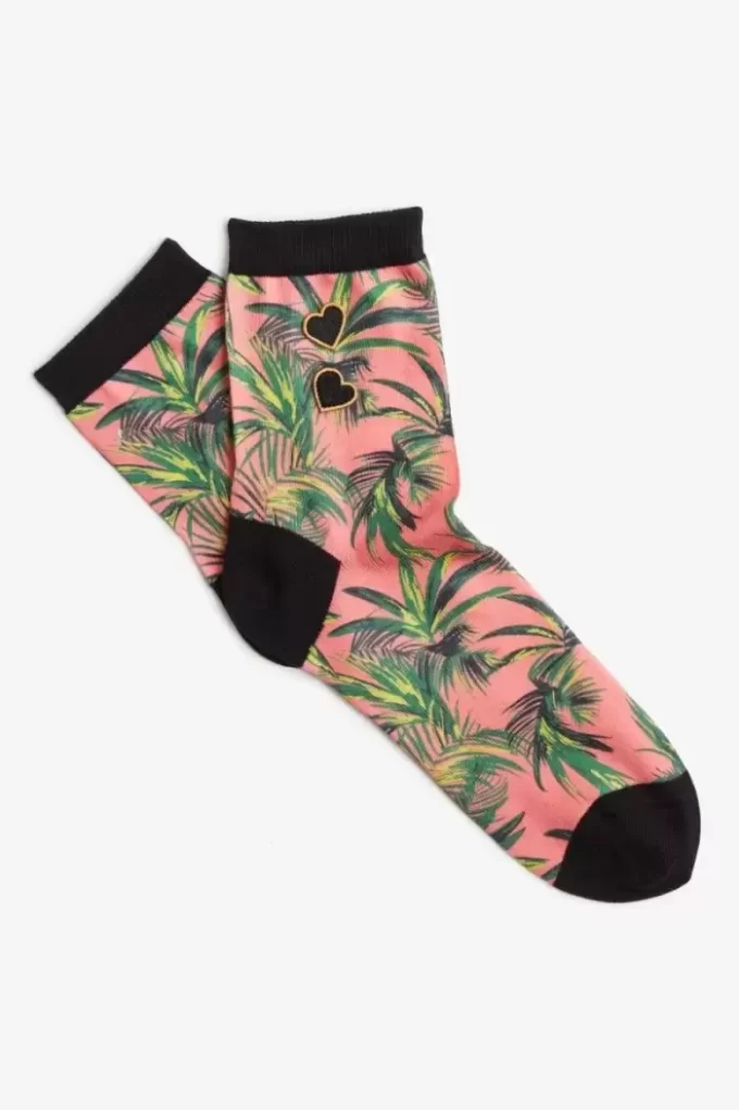 Palm Print Women’s Socks Palm Print Women’s Socks