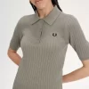 Pointelle Detail Knitted Women’s Shirt Pointelle Detail Knitted Women’s Shirt