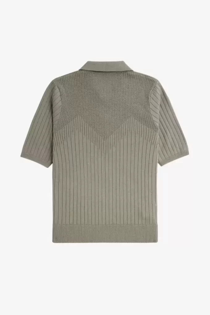 Pointelle Detail Knitted Women’s Shirt Pointelle Detail Knitted Women’s Shirt