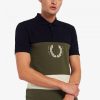 Printed Colour Block Polo Shirts Printed Colour Block Polo Shirts