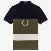 Printed Colour Block Polo Shirts Printed Colour Block Polo Shirts