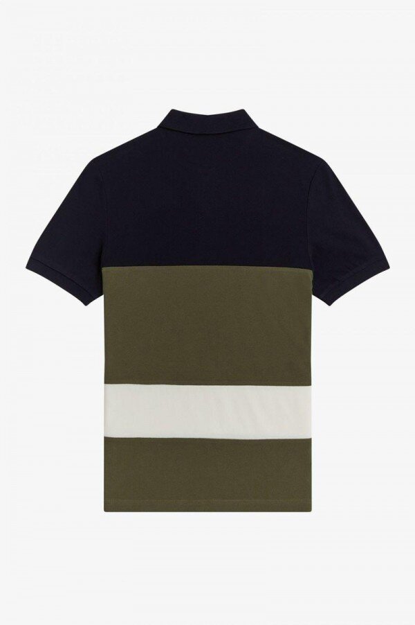 Printed Colour Block Polo Shirts Printed Colour Block Polo Shirts