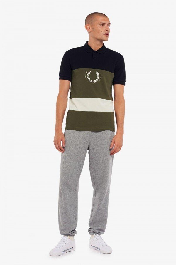 Printed Colour Block Polo Shirts Printed Colour Block Polo Shirts