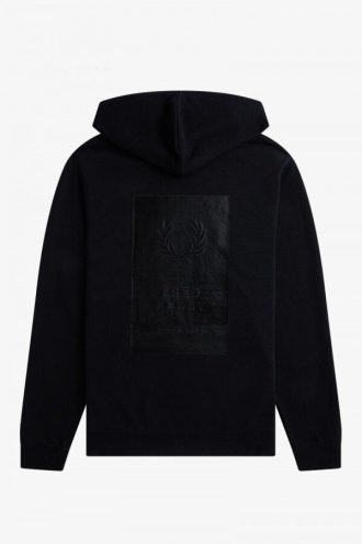 Printed Patch Hooded Sweatshrt Sweatshirts