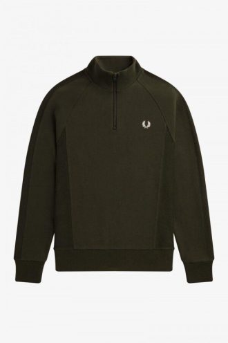 Reverse Texture Half Zip Sweatshirts