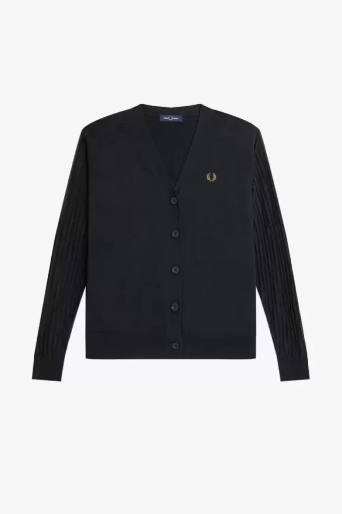 Sheer Sleeve Women’s Cardigan