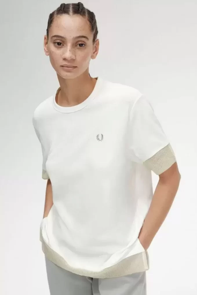 Sheer Trim Piqué Women’s T-Shirt Sheer Trim Piqué Women’s T-Shirt