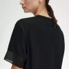Sheer Trim Piqué Women’s T-Shirt