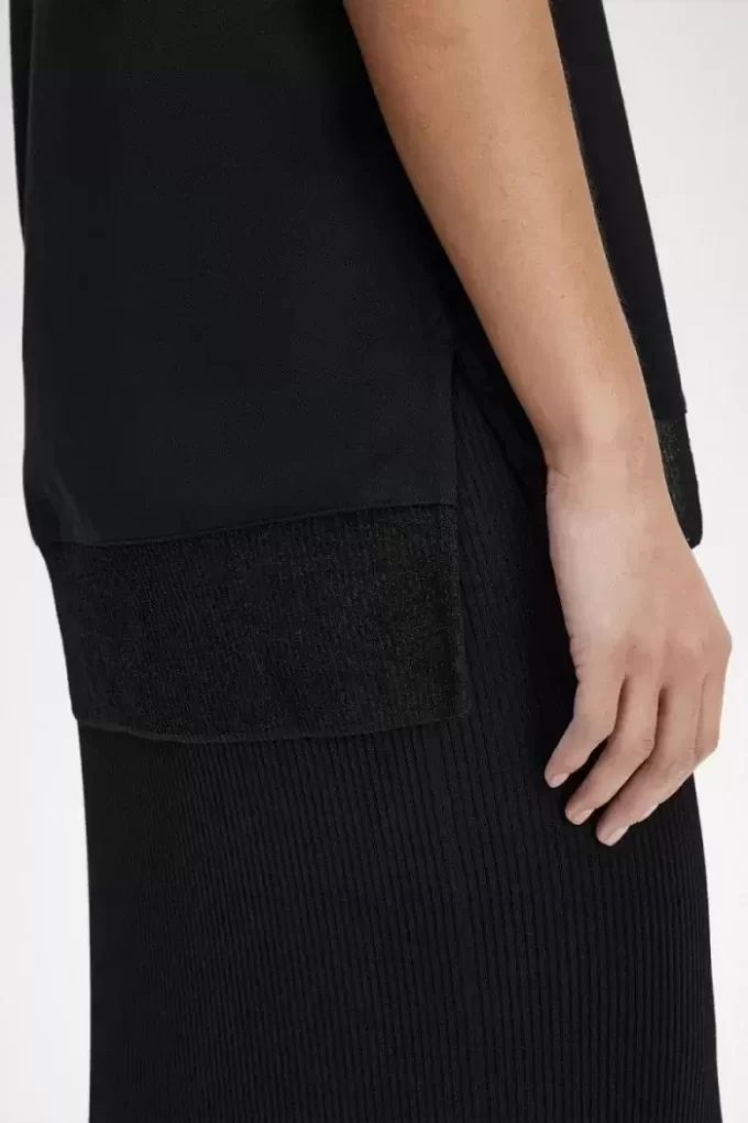 Sheer Trim Piqué Women’s T-Shirt