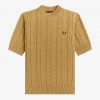 Short Sleeve Cable Knit Jumper Knitwear Short Sleeve Cable Knit Jumper Knitwear