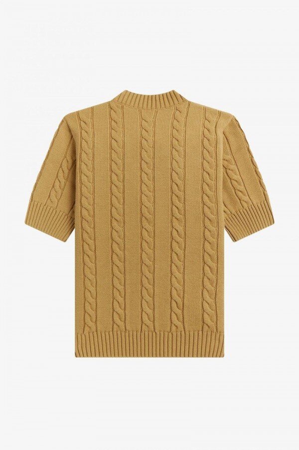 Short Sleeve Cable Knit Jumper Knitwear Short Sleeve Cable Knit Jumper Knitwear