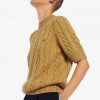 Short Sleeve Cable Knit Jumper Knitwear Short Sleeve Cable Knit Jumper Knitwear