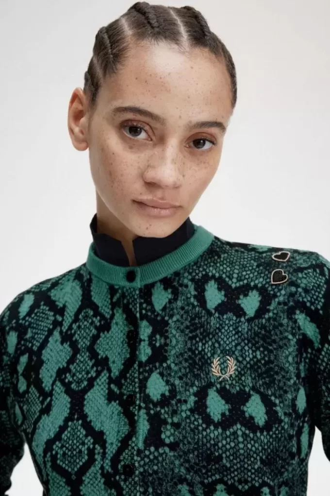 Snake Print Women’s Cardigan