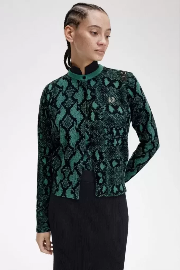 Snake Print Women’s Cardigan