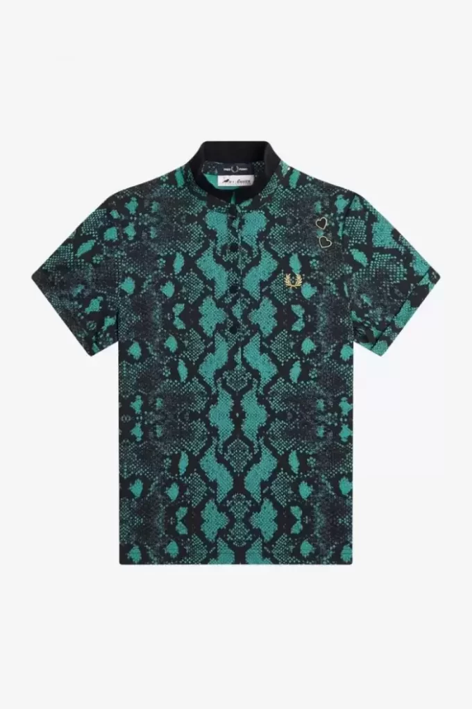 Snake Print Women’s Polo Shirt
