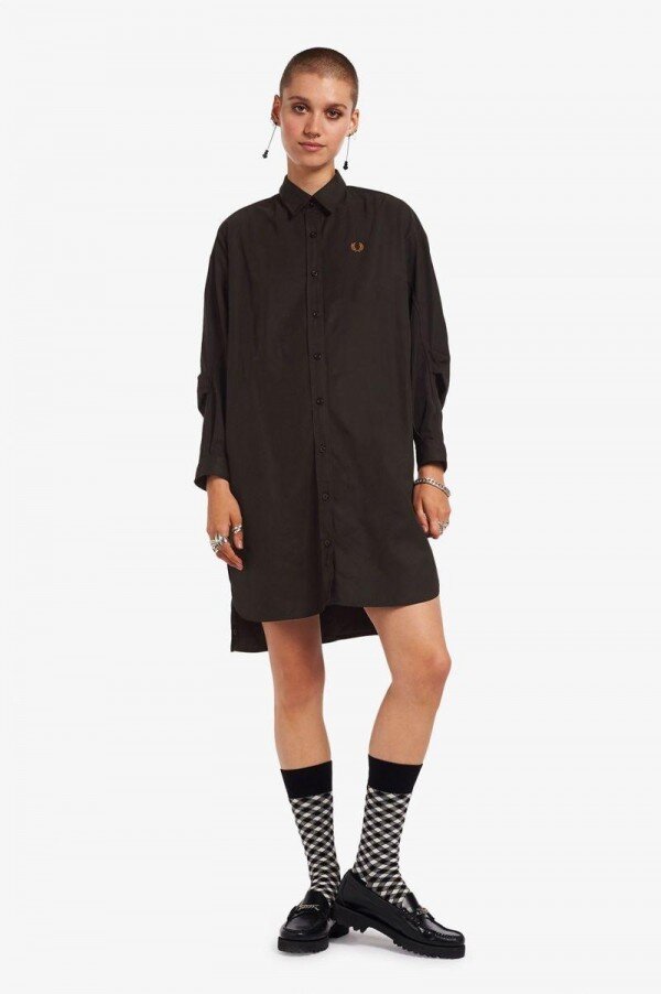 Snap Detail Shirt Dress Snap Detail Shirt Dress