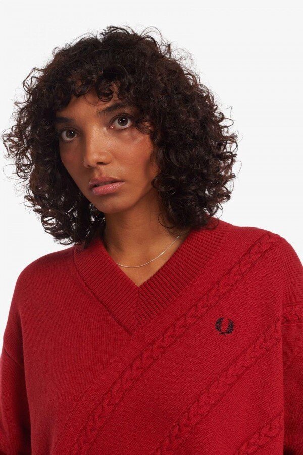 Split Hem Cable Knit Jumper Knitwear Split Hem Cable Knit Jumper Knitwear