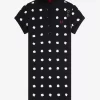 Spot Print Piqué Women’s Dress