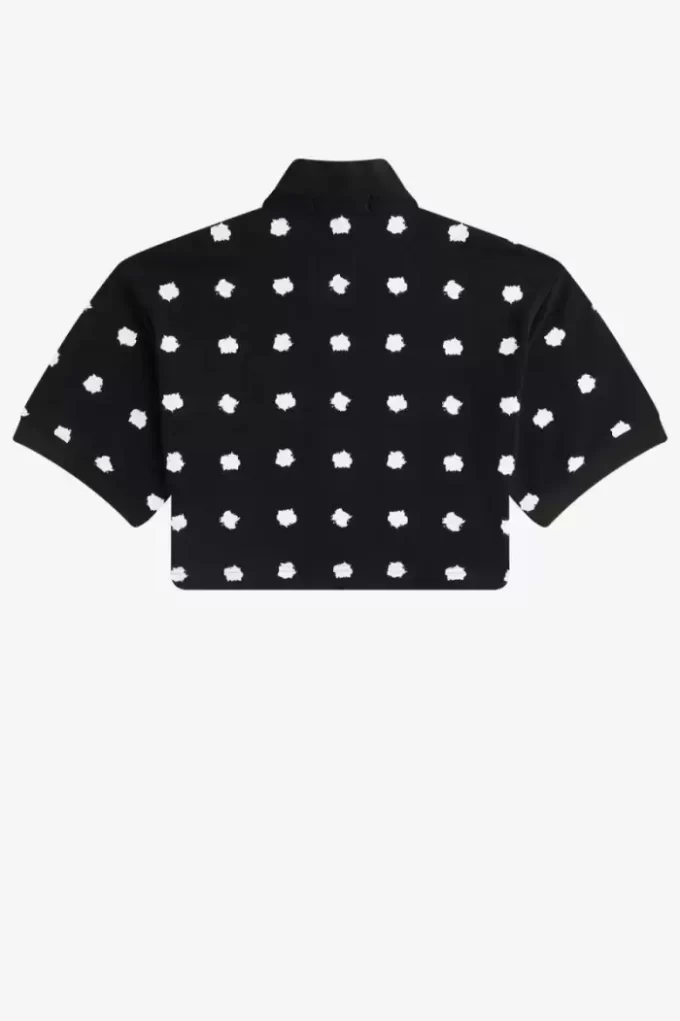 Spot Print Piqué Women’s Polo Shirt